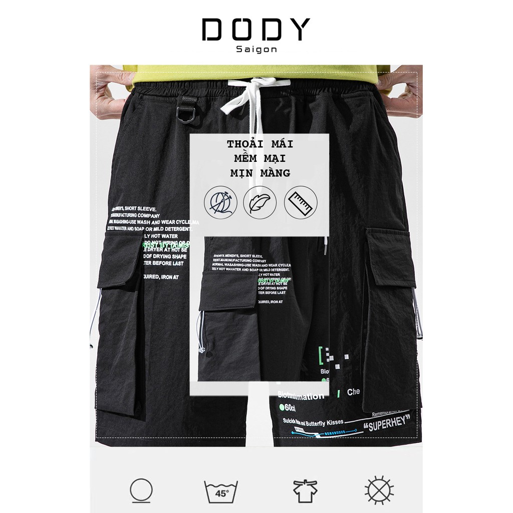 Quần Short Nam ống rộng Cao Cấp Trẻ Trung Hàn Quốc Unisex Nam Nữ [DODY Saigon / Quần Short Nam Ống Rộng] | BigBuy360 - bigbuy360.vn