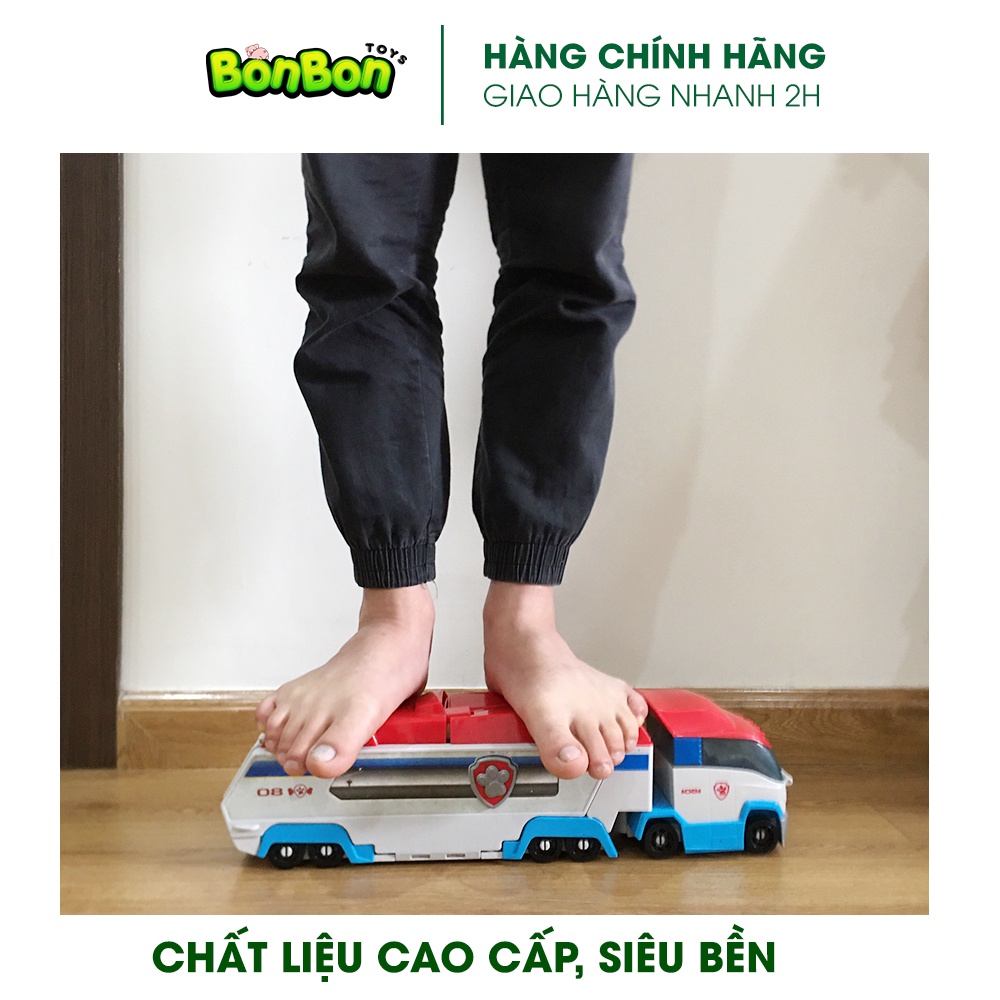 Đồ chơi nhà xe chở chó cứu hộ Paw Patrol True Metal, xe biến hình chất liệu nhựa cao cấp
