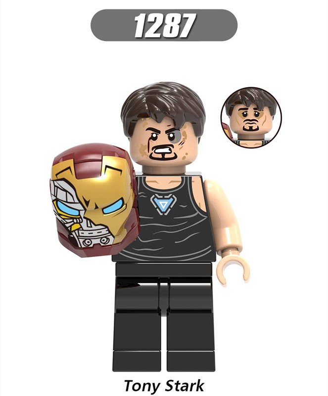 Mô hình lắp ghép nhân vật siêu anh hùng Avengers tùy chọn