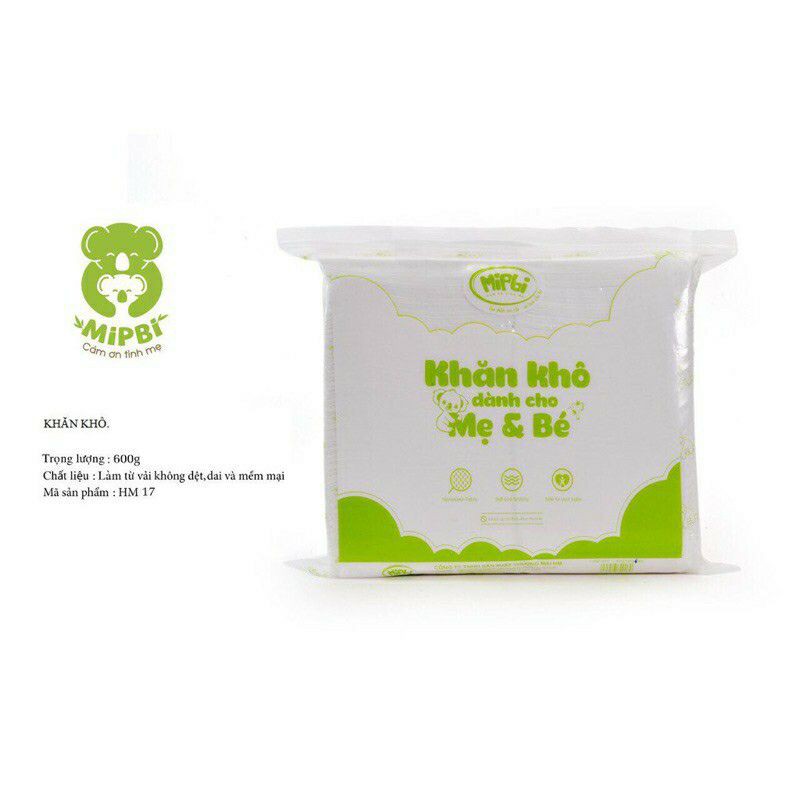 Khăn vải khô đa năng gói tiết kiệm 600g