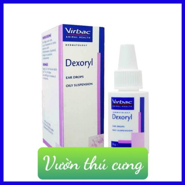 NHỎ TAI DEXORYL (PHÁP) - VIÊM TAI, HÔI TAI, NẤM TAI CHÓ MÈO