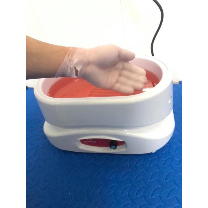 Nồi nấu sáp Paraffin đáy nhôm hỗ trợ trị liệu đau cơ, nhức mỏi tay, chân..800B2