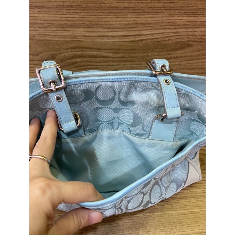 Túi si Coach vải bố