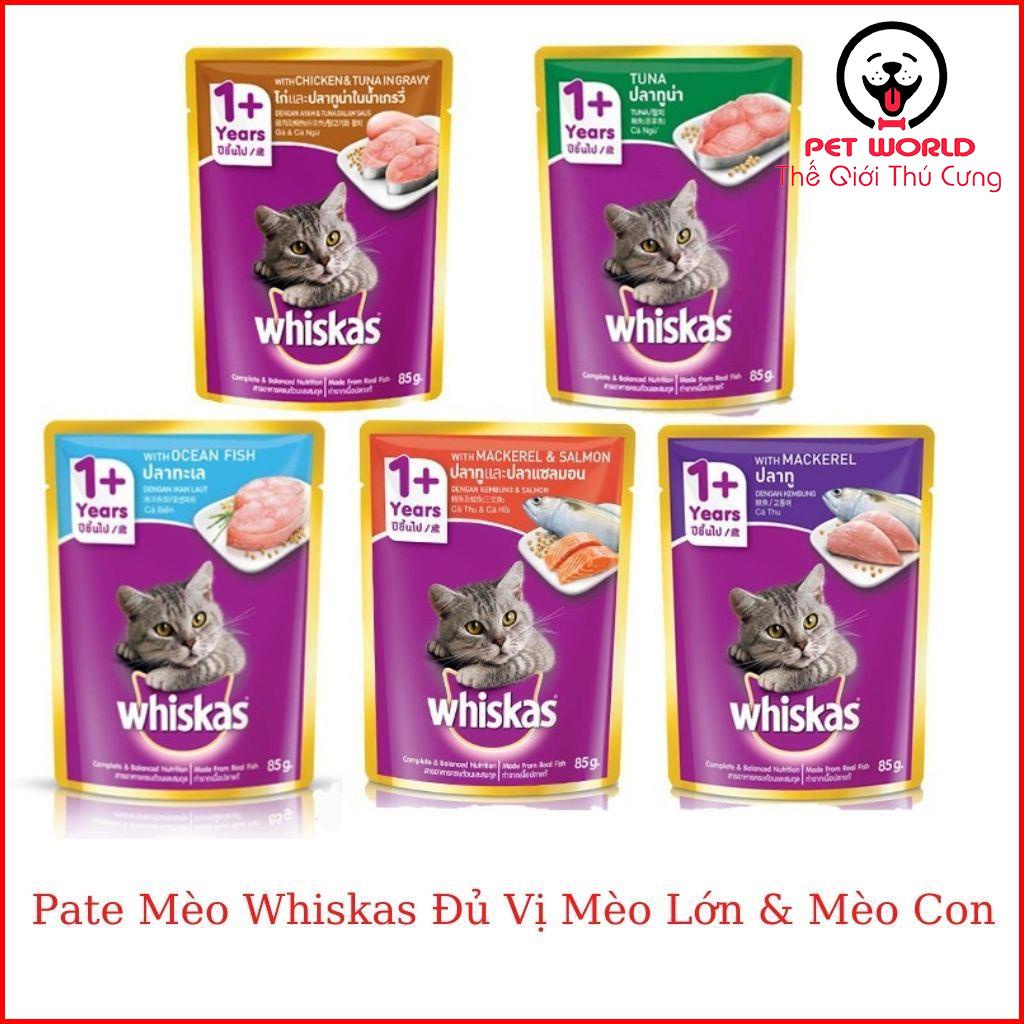 Pate dành cho Mèo Whiskas 80g đủ vị