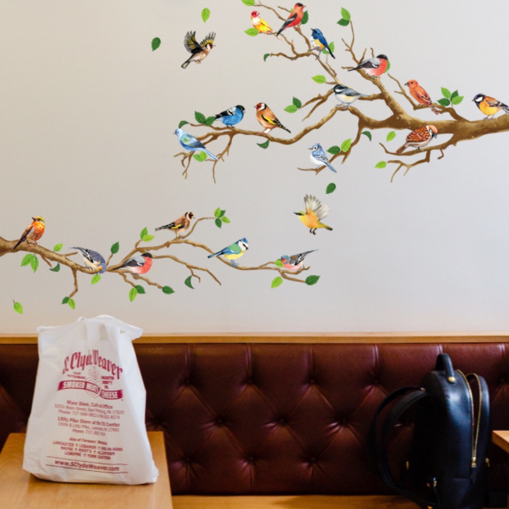 PNPK04_Tranh Decal trang trí tường dán tường phòng ngủ/ phòng khách/ văn phòng/ nền tường sofa