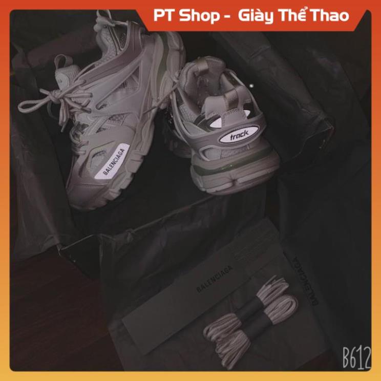 [FreeShip+ Hàng Cao Cấp] Giầy balen track 3 Full trắng ,Giày thể thao nam nữ Full phụ kiện (ảnh thật) Sneaker