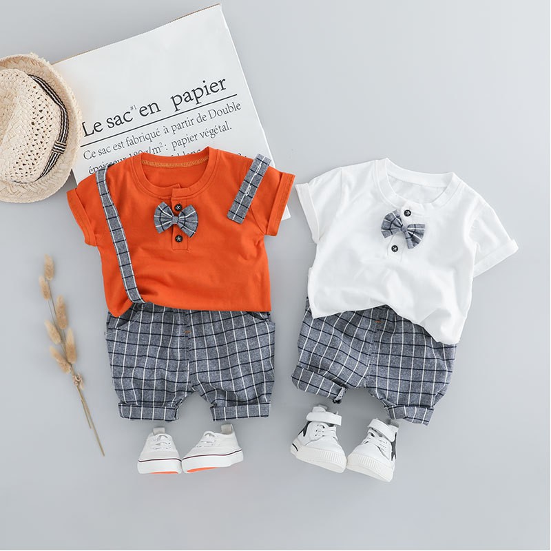 Quần áo trẻ em-set công tử 2 dây cho bé trai Siêu xinh xắn - cotton co giãn