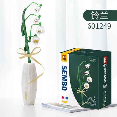 Khối Xây Dựng Hoa Ba Chiều Sáng Tạo Net Red Eternal DIY