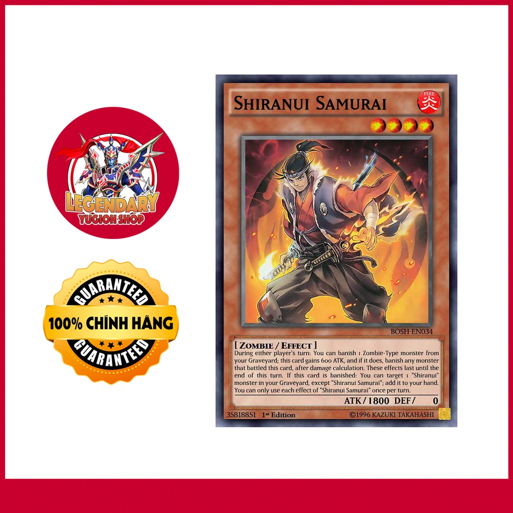 [Thẻ Bài Yugioh Chính Hãng] Shiranui Samurai