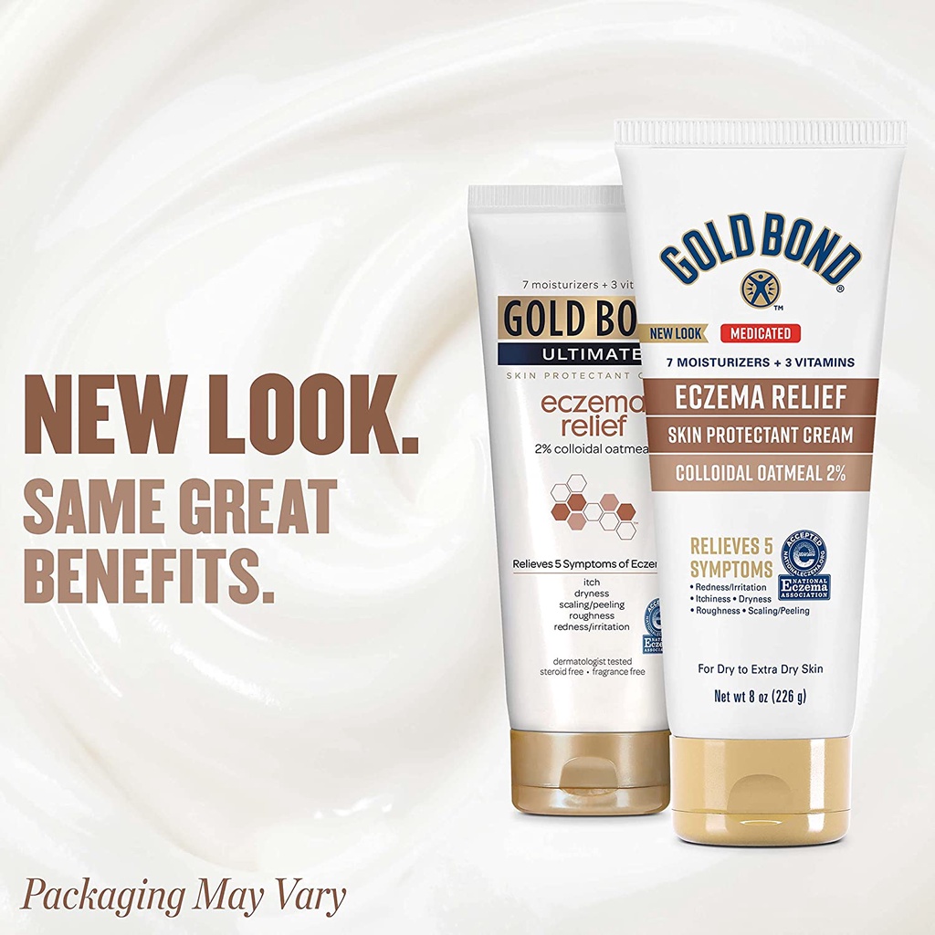 Kem giảm Chàm Gold Bond Ultimate Eczema Relief Cream 85g 226g 396g mẫu mới