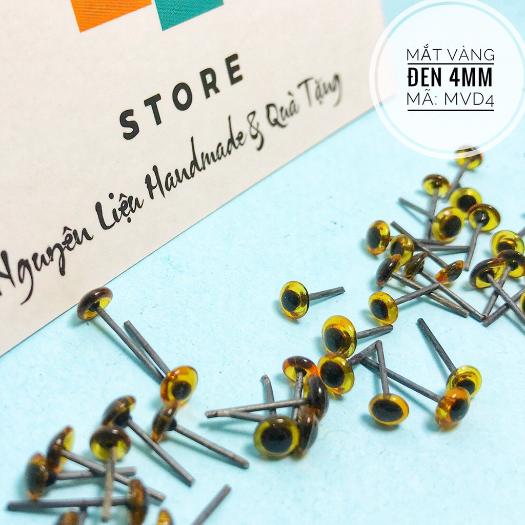 Mắt thú kiểu Tròng Đen viền màu - Hình thật Shop Chụp, mắt để làm đồ trang trí - Mắt Thủy tinh chân thép | BigBuy360 - bigbuy360.vn