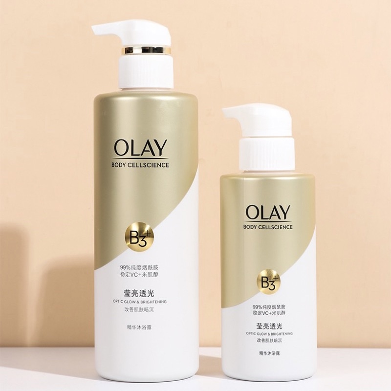 Sữa tắm OLay  dưỡng trắng da, chống lão hoá, phục hồi da chai to 500ml