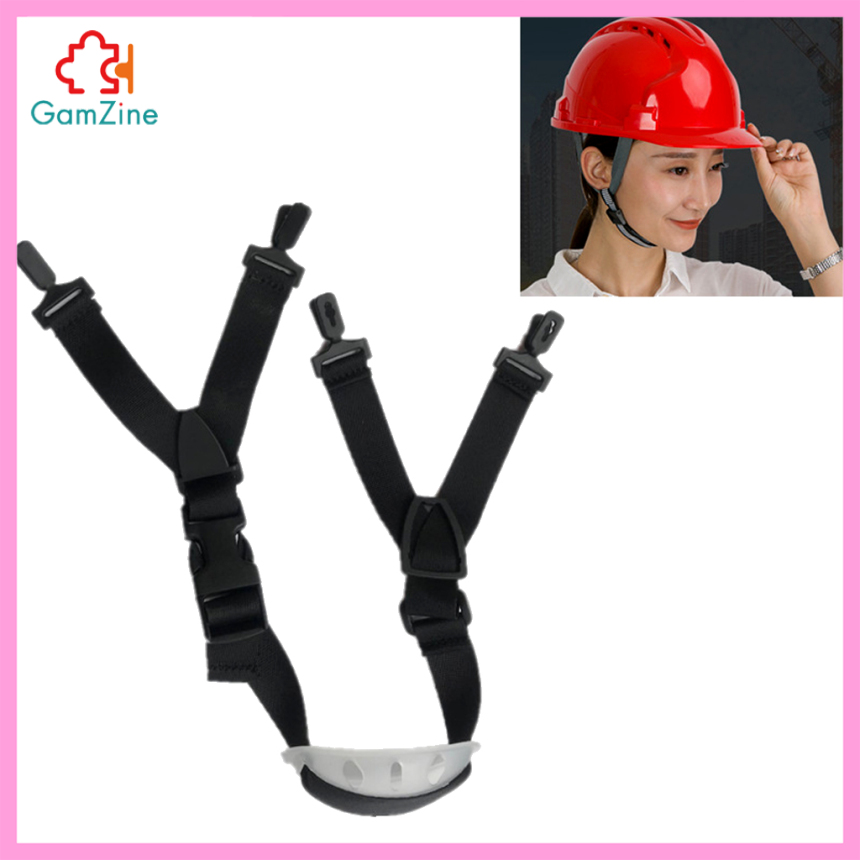 GamZine Safety Helmet Belt Chin Strap with Chin Guard For Hardhat Hard Hats Helmet