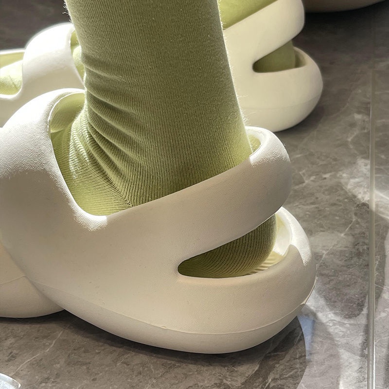 Oeggeo shop Xăng đan Phẳng EVA Ngoài Trời Cho Nam Và Nữ Có Hai Thắt Lưng