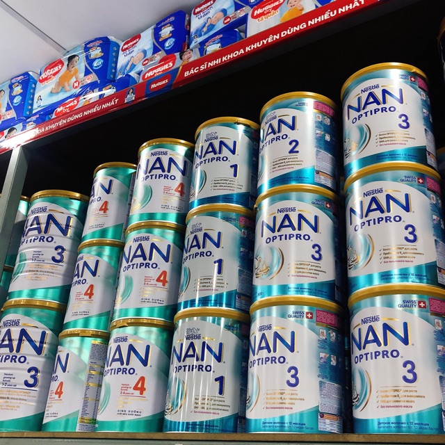 Sữa bột Nan Nga số 1,2,3-800g MẪU MỚI