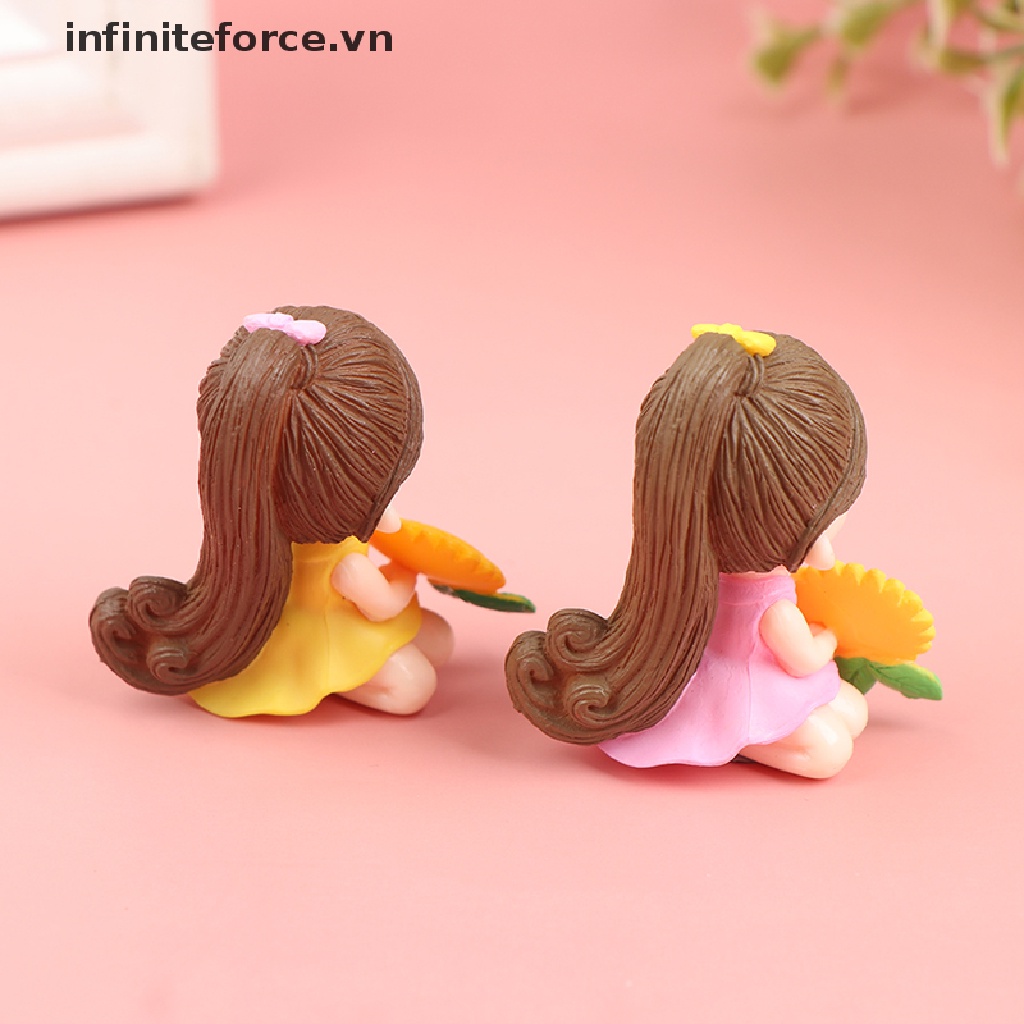 Đồ trang trí Hoa Hướng Dương Bằng Nhựa Resin Thu Nhỏ Trang Trí Sân Vườn