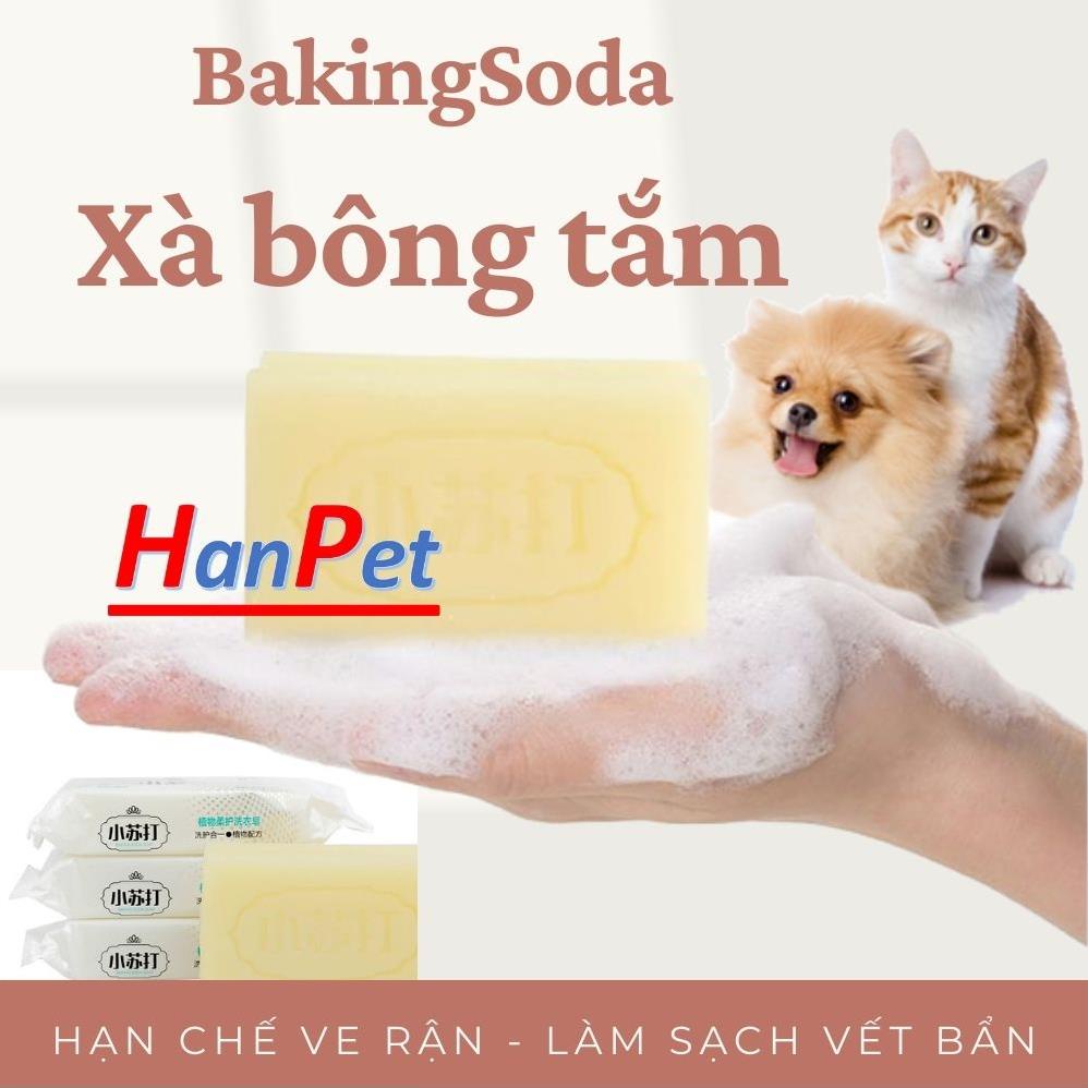 Xà bông tắm chó mèo Bakingsoda hạn chế ve rận làm sạch vết bẩn