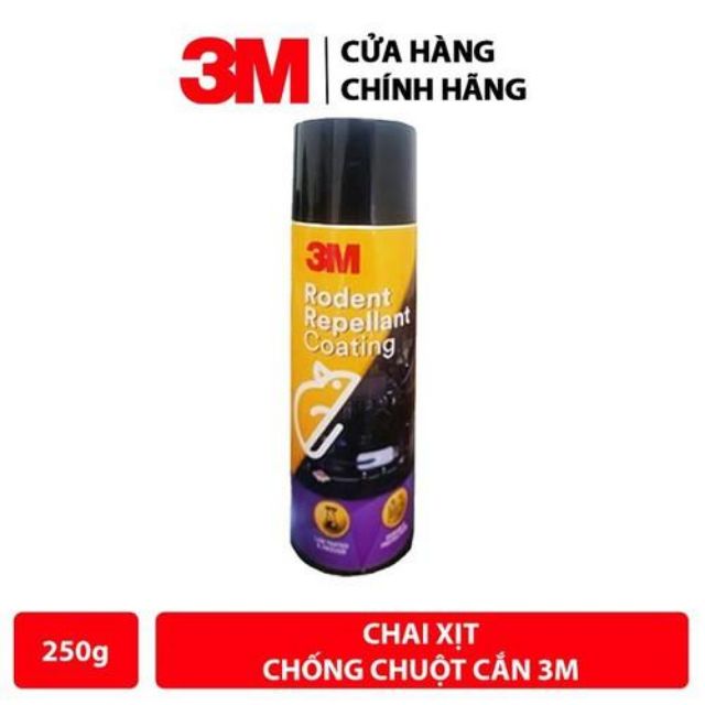 Chai xịt chống chuột 3M, Bình xịt đuổi chuột, Chống chuột ô tô  Rodent Repellant Coating 89797 250G