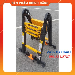 [ NEW ]  THANG NHÔM RÚT ĐÔI 38Al (1M9 + 1M9). THANG NHÔM RÚT CHỮ A [ SẴN HÀNG ]... TỐT NHẤT