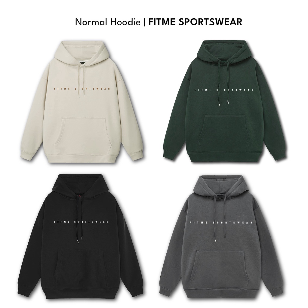 Áo khoác hoodie nam nữ form rộng Fitme cotton - phong cách unisex