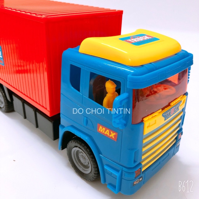 [HÀNG VN-SIÊU TO] Đồ chơi xe tải công trình, xe đông lạnh, xe container chở hàng 38cm