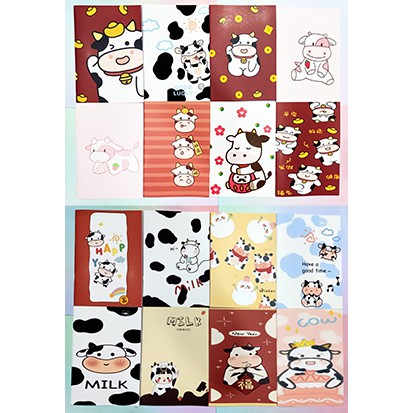 Vở bò sữa S7VI53 tập cute 25x17cm kẻ ngang 80 trang giấy đẹp