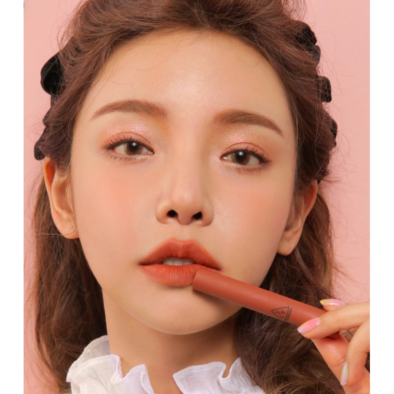 [BILL HÀN]  3CE SLIM VELVET LIP COLOR #SIMPLE STAY - NÂU CAM ĐẤT THỜI THƯỢNG