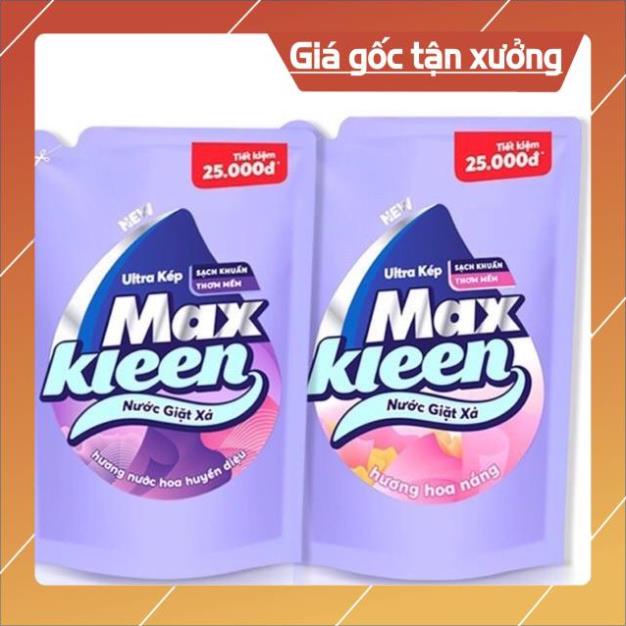 [ICLN9 giảm 5K cho đơn hàng 50k]  1 túi Đủ hương Nước giặt xả Maxkleen 2,4 L