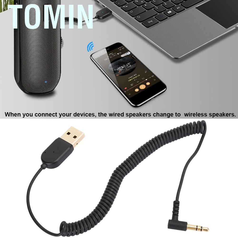 Bộ Chuyển Đổi Âm Thanh Usb 5.0 Aux3.5Mm Cho Xe Hơi