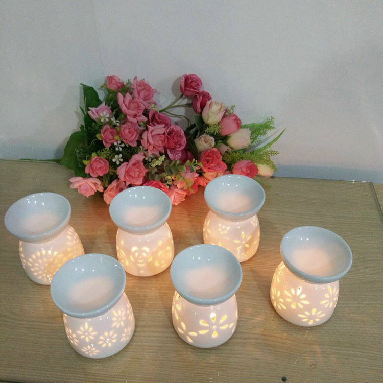 Đèn Xông Tinh Dầu Đốt Bằng Nến Bát Tràng, Đèn Decor Trang Trí Phòng