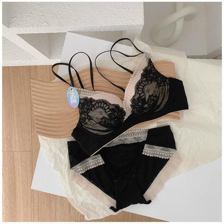 Bộ đồ lót SP005🍁 f̵r̵e̵e̵s̵h̵i̵p̵ ̵ 🍁 bộ áo ngực không gọng ren chất cao su non thông hơi,tạo khe,nâng ngực | BigBuy360 - bigbuy360.vn