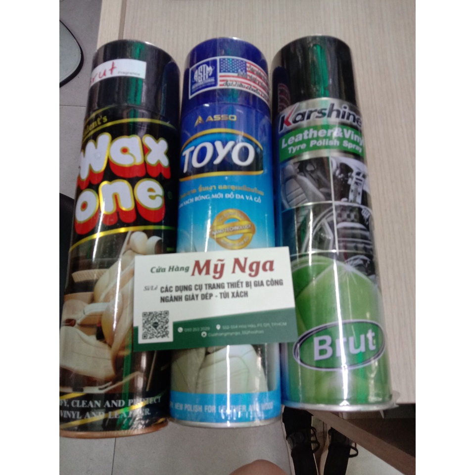 Chai Xịt Bóng - Làm Sạch Đồ Da Xe Máy, Ô Tô - Chai Xịt Bóng Xe Máy - Chai Xịt Vệ Sinh Nội Thất Ô Tô