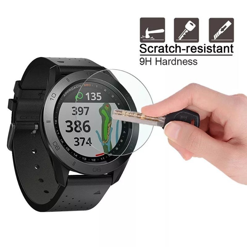 Kính cường lực 2D chống trầy xước bảo vệ màn hình cho Garmin S60