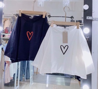 Áo croptop tim vẽ TT12