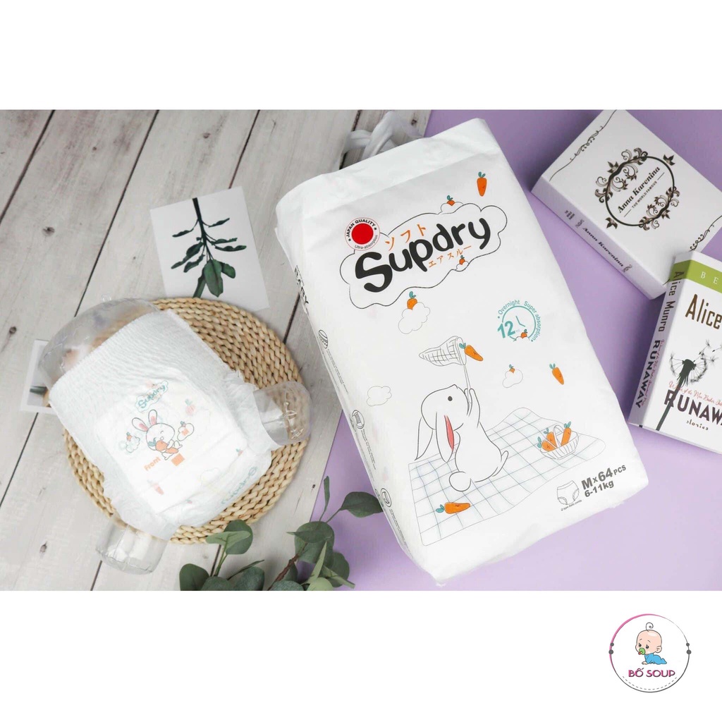 Bỉm SUPDRY nội địa Trung quần dán size S72/M66/L60/M58/L52/XL46/XXL42/XXXL40