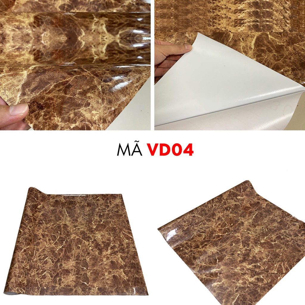 Decal dán bếp vân đá chịu nhiệt, chống nước, chống dầu mỡ khổ R120 x D0.5m