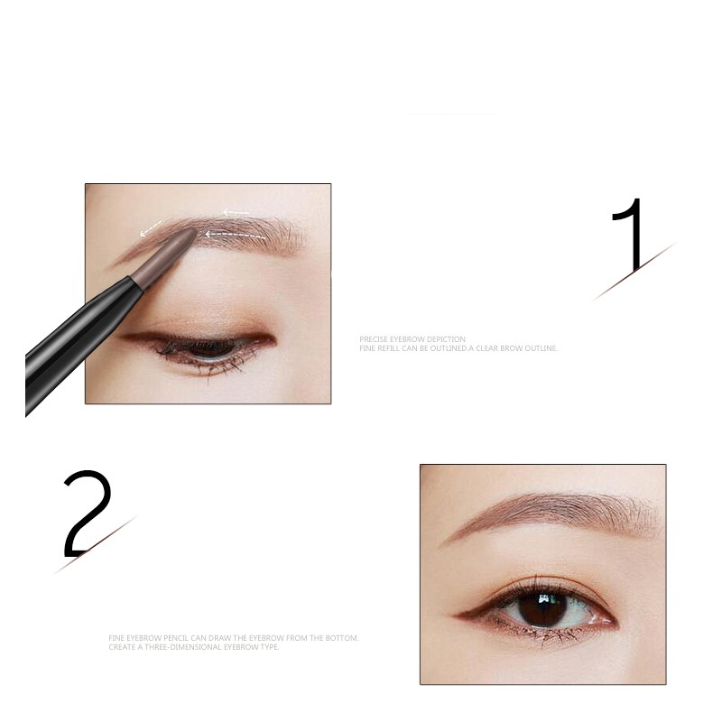 (Hàng Mới Về) 1 Bút Chì Kẻ Lông Mày Đầu Siêu Mịn Tự Nhiên Chống Nước Lâu Trôi | BigBuy360 - bigbuy360.vn
