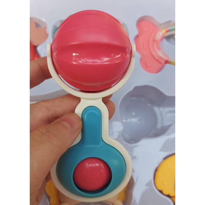 Bộ Đồ chơi Ngậm Nướu, Lục Lạc Cao CấpRattle Baby 8 món UM-1051/UM-10114 cho bé hàng chính hãng