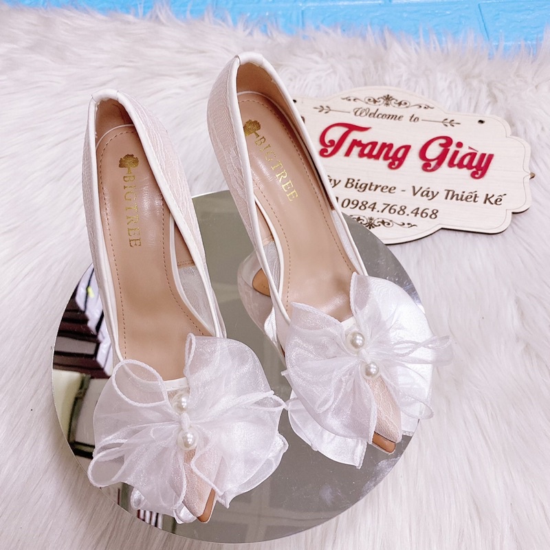 GIÀY REN GẮN NƠ NGỌC HÀNG THIẾT KẾ CÓ SẴN (là mẫu tkế thủ công vui lòng chắc chắn trước khi đặt hàng)