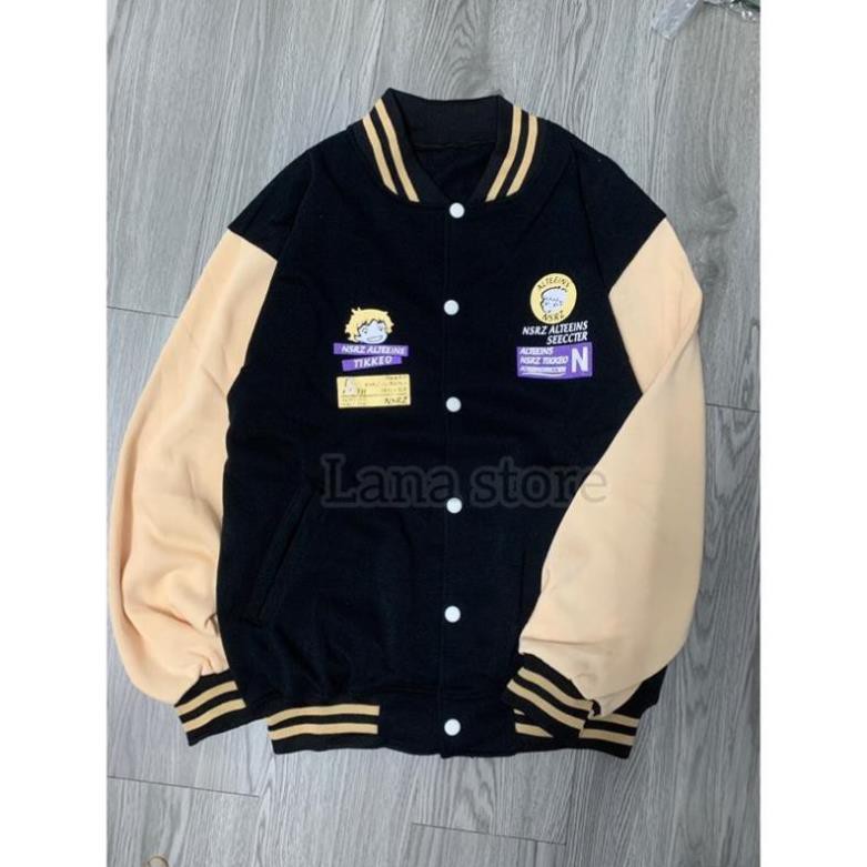 Áo Bomber Nỉ Tikkeo Chất Nỉ Mịn Đẹp Form rộng Unisex Nam Nữ Couple thời trang chất