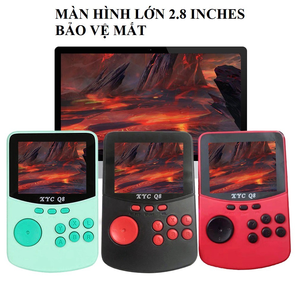 [500 trò chơi] Máy chơi game 4 nút mini cầm tay với hơn 506 game cổ điển XYC Q8