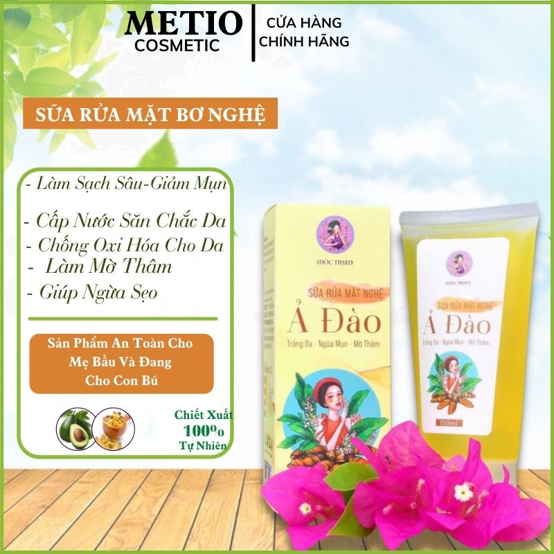 Sữa Rửa Mặt Bơ Nghệ [𝑭𝒓𝒆𝒔𝒉𝒊𝒑] - Mộc Nhan Natural Chiết Từ Nghệ Tươi - Giảm Mụn, Sáng Da, Giảm Thâm Nám .