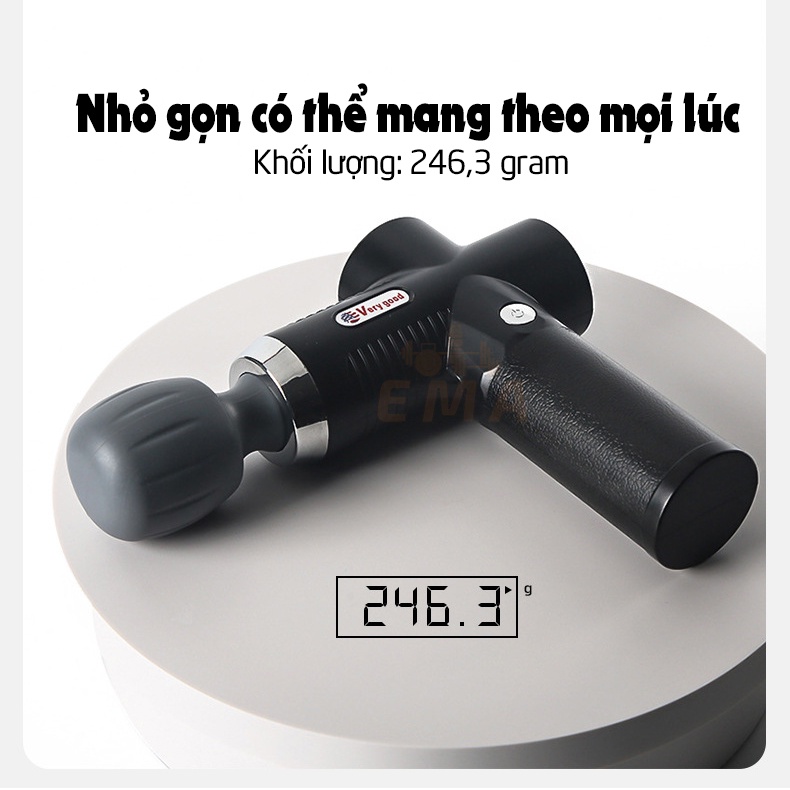 Máy massage rung cầm tay ema - 3 chế độ rung phù hợp cho mọi đối tượng