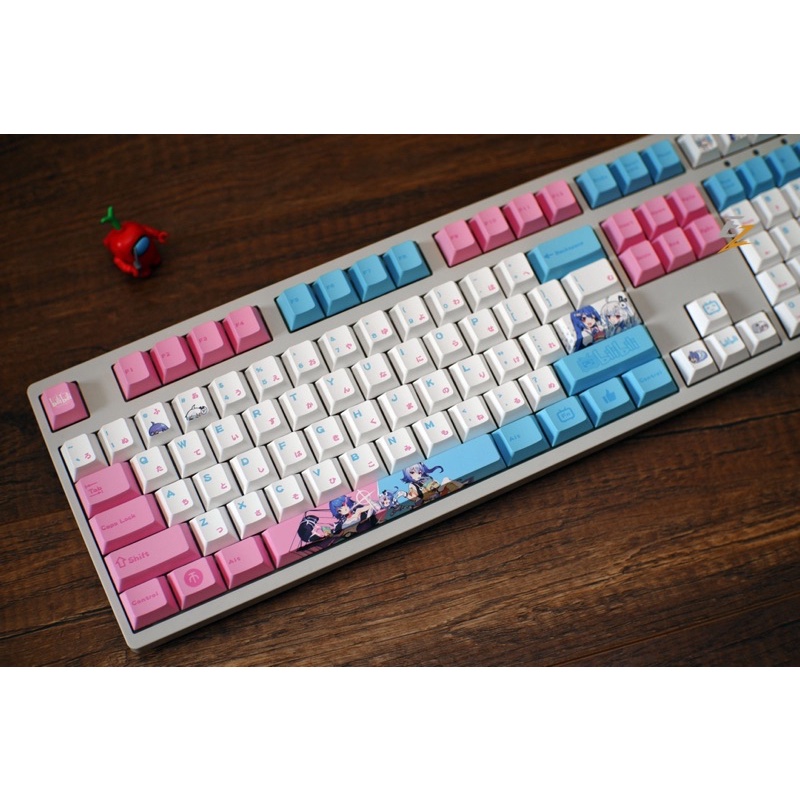 Set keycap Thick pbt cherry BiliBili 134 nút cho bàn phím cơ