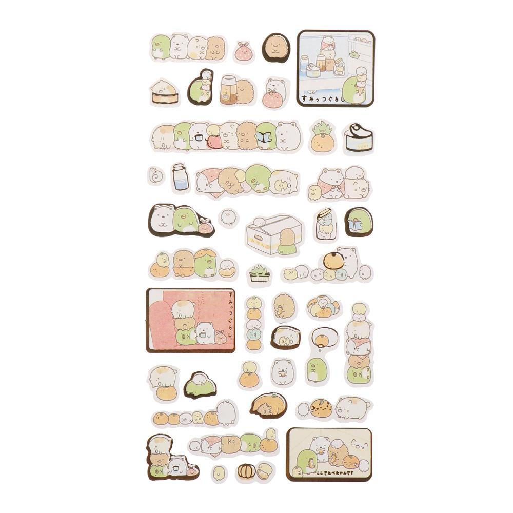 PISTA Sticker Dán Tường Hình Gấu Khoai Tây Chiên Phong Cách Nhật Bản
