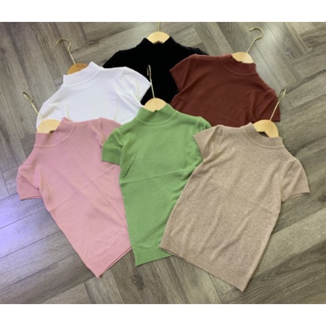 BÁN SỈ ÁO LEN CỔ TRÒN CỘC TAY HÀNG QUẢNG CHÂU LOẠI 1 | BigBuy360 - bigbuy360.vn