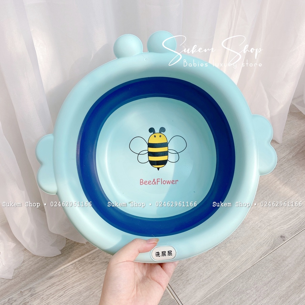 Chậu Rửa Mặt Gấp Gọn Hình Ong