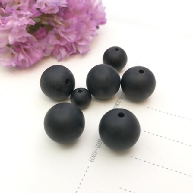 SỈ SIÊU RẺ  Hạt đen đen nhám/ hạt núi lửa làm vòng tay - Hàng A loại 1 siêu đẹp, PH510