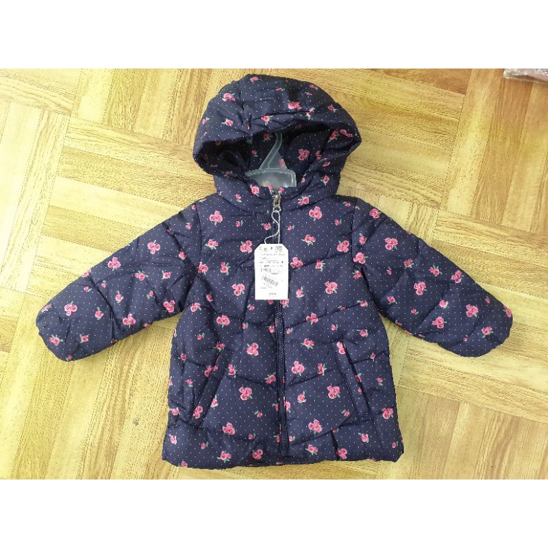 Áo phao in hình gấu/hoa nhí cho bé gái size 9-12tháng đến 3-4tuổi