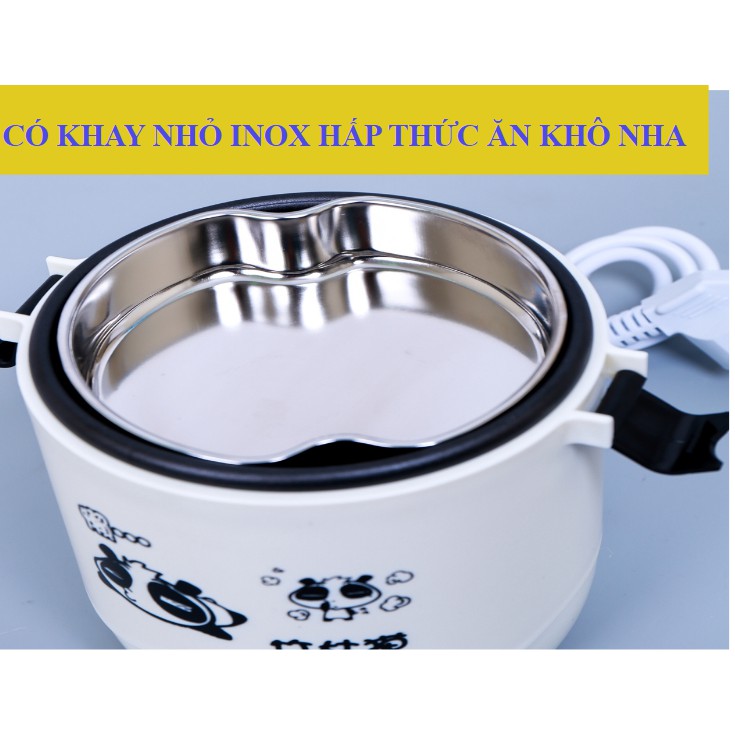 Nồi cơm, cặp lồng điện mini 2 trong 1 thế hệ mới - BH 3 Tháng